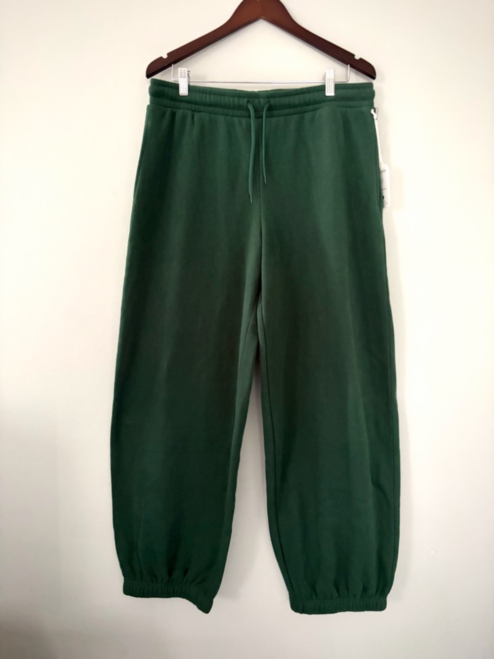 Jogger Sweatpants w/Pockets size Large Forest Green by Urban Rebel Comfy Soft